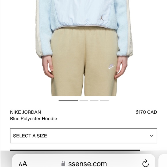 Jordan crop sweater. Size small - Picture 2 of 4